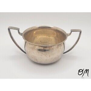 Vintage Electro Plate on Nickle Silver KS C80 Sugar Bowl